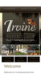 Mobile Screenshot of irvinememorial.com