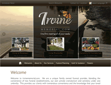 Tablet Screenshot of irvinememorial.com